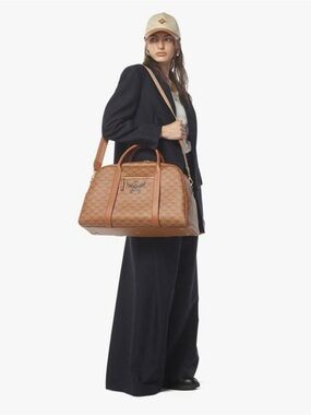 MCM Lauretos XL Ottmar Sports/Duffle/Weekender Bag in Cognac